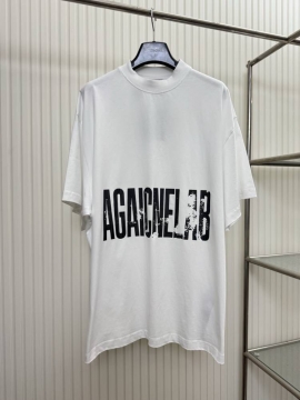 2026 バレンシアガ 夏新着 レタープリント クルーネック半袖Tシャツ きめ細...
