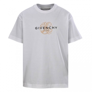 2026 ジバンシィ 夏新着 リバースレタープリント クルーネック半袖Tシャツ 洗濯耐久性抜群 ブランド コピー
