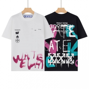 2026 オフホワイト 夏新着 クルーネック半袖Tシャツ デイリービジカジカジュアル デイリー ベーシック ブランド コピー