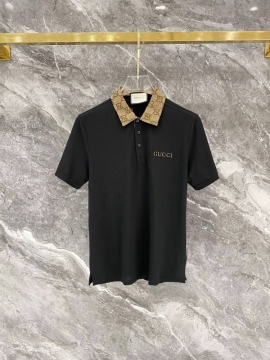 2026 グッチ 夏コーデ ビジカジ ポロカラー半袖Tシャツ きめ細かく柔らかな肌触り デイリー ブランド コピー