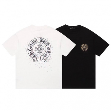 2026 クロムハーツ 夏先行販売 ハイエンドカスタム クルーネック半袖Tシャツ 欧州サイズ大きめ 125 ブランド コピー
