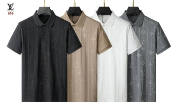 2026 ルイヴィトン 夏新着 ポロカラー半袖Tシャツ デイリービジカジカジュア...