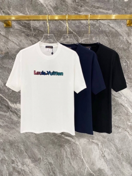 2026 ルイヴィトン 夏先行販売 ハイエンドカスタム クルーネック半袖Tシャツ...