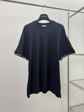 2026 エルメス 夏新着 サドルダブルレイヤー设计 クルーネックTシャツ ゆったりドロップショルダー ブランド コピー