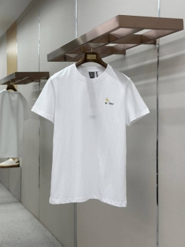 2026 ディオール 夏おすすめ フラワー刺繍 クルーネック半袖Tシャツ デイリービジカジカジュアル ブランド コピー