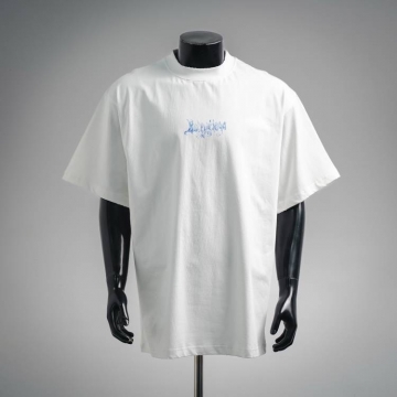 2026 バレンシアガ 夏新着 サンスクリットプリント クルーネック半袖Tシャツ デイリービジカジカジュアル ブランド コピー