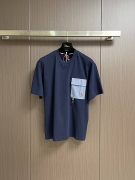 2026 モンクレール 夏新着 刺繍アップリケ クルーネック半袖Tシャツ リラッ...