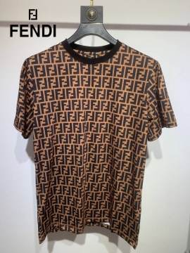 2026 フェンデイ 夏新着 シルケットコットン クルーネックTシャツ リラックスシルエット ベーシック ブランド コピー