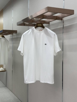 2026 セリーヌ 夏新着 ロゴ入りダブル糸 クルーネック半袖Tシャツ デイリービジカジカジュアル ブランド コピー