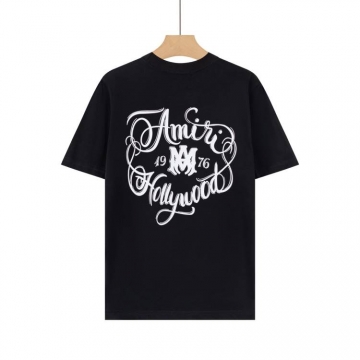 2026 アミリ 夏新着 ベーシック クルーネック半袖Tシャツ ゆったりドロップショルダー ブランド コピー