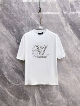 2026 ルイヴィトン 夏先行販売 ハイエンドカスタム クルーネック半袖Tシャツ...