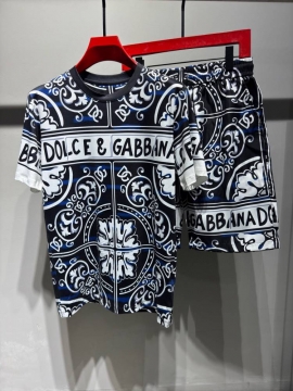 2026 ドルチェ＆ガッバーナ 夏新着 シルケットコットン クルーネック半袖Tシャツ デイリービジカジカジュアル ブランド コピー