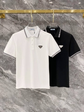 2026 プラダ 夏新着 ポロカラー半袖Tシャツ シンプル合わせやすい ベーシック ブランド コピー