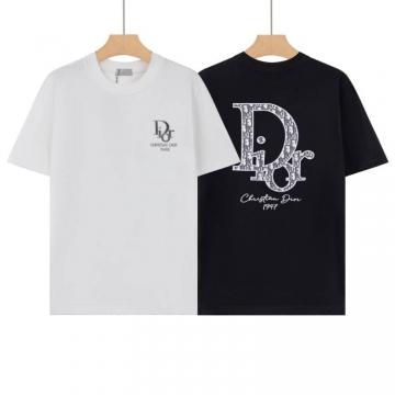 2026 ディオール 夏コーデ デイリー クルーネック半袖Tシャツ コットン100%吸汗速乾 ブランド コピー