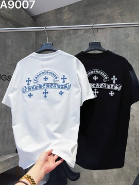 2026 クロムハーツ 夏先行販売 ハイエンドカスタム クルーネック半袖Tシャツ 欧州サイズ大きめ デイリ 121 ブランド コピー
