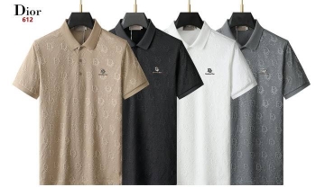 2026 ディオール 夏新着 ハイエンド ポロカラー半袖Tシャツ ゆったりドロッ...