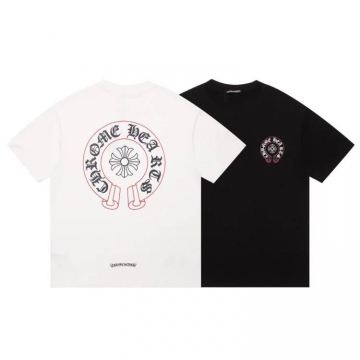 2026 クロムハーツ 夏先行販売 ハイエンドカスタム クルーネック半袖Tシャツ 欧州サイズ大きめ ベーシ 113 ブランド コピー