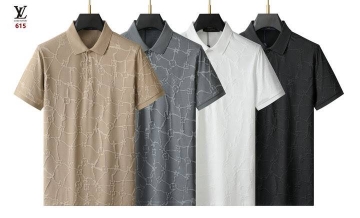 2026 ルイヴィトン 夏新着 ポロカラー半袖Tシャツ きめ細かく柔らかな肌触り...