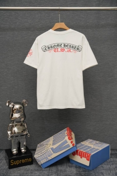 2026 クロムハーツ 夏新着 無地 クルーネック半袖Tシャツ 欧州サイズ大きめ デイリービジカジカジュアル ブランド コピー