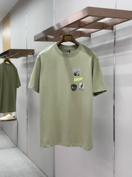 2026 ディオール 夏新着 多色パッチ定制 クルーネック半袖Tシャツ 洗濯耐久性抜群 ブランド コピー