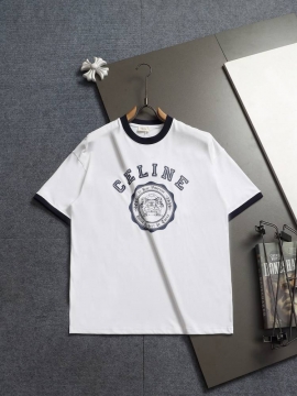 2026 セリーヌ 夏先行販売 ラグジュアリー クルーネック半袖Tシャツ 欧州サ...