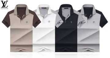 2026 ルイヴィトン 夏新着 ベーシック ポロカラー半袖Tシャツ デイリービジカジカジュアル トレンド ブランド コピー