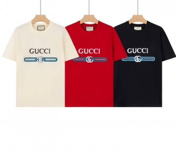 2026 グッチ 夏新着 ハイエンド クルーネック半袖Tシャツ きめ細かく柔らか...