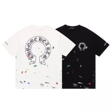 2026 クロムハーツ 夏先行販売 ハイエンドカスタム クルーネック半袖Tシャツ 欧州サイズ大きめ デイリ ブランド コピー