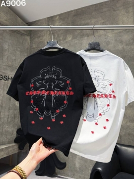 2026 クロムハーツ 夏先行販売 ラグジュアリー クルーネック半袖Tシャツ 欧州サイズ大きめ デイリー通 ブランド コピー