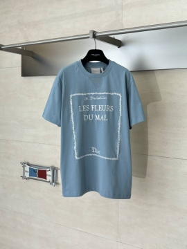 2026 ディオール 夏新着 刺繍 クルーネック半袖Tシャツ 柔らか肌触り型崩れなし ファッショナブル ブランド コピー