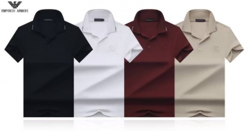 2026 アルマーニ 夏コーデ デイリー ポロカラー半袖Tシャツ リラックスオーバーシルエット ブランド コピー