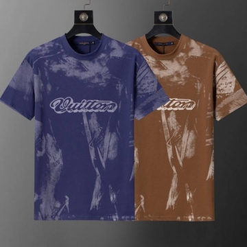 2026 ルイヴィトン 夏新着 ヴィンテージ クルーネック半袖Tシャツ 柔らか肌触り型崩れなし モード ブランド コピー