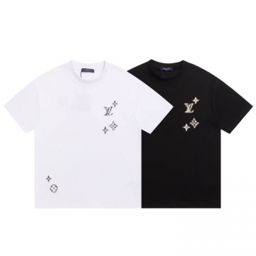 2026 ルイヴィトン 夏先行販売 クルーネック半袖Tシャツ ハイエンドカスタム オーバーサイズ ブランド コピー
