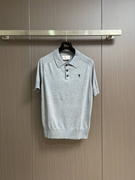 2026 アミリ 夏新着 ハート刺繍 クルーネック半袖Tシャツ 洗濯耐久性抜群 ブランド コピー