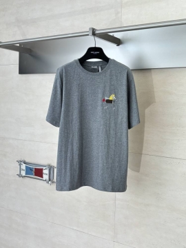 2026 ディオール 夏限定 プリント刺繍 クルーネック半袖Tシャツ リラックス...