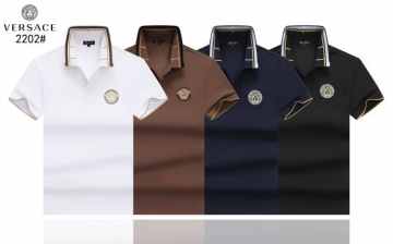 2026 ヴェルサーチ 夏新着 ポロカラー半袖Tシャツ デイリービジカジカジュアル ヴィンテージ スタイリッシュ ブランド コピー