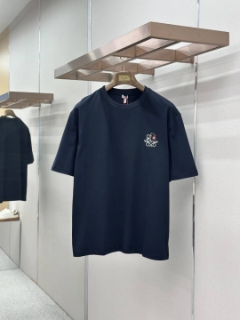 2026 ロエベ 夏新着 キャッツアイ刺繍 クルーネック半袖Tシャツ シンプル合...
