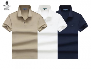 2026 プラダ 夏新着 ポロカラー半袖Tシャツ 洗濯耐久性抜群 デイリー シンプル ブランド コピー