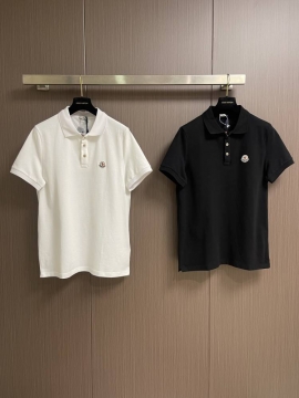 2026 モンクレール 初夏新着 ロゴ コットン100% ポロカラー半袖Tシャツ 柔らか肌触り型崩れなし ブランド コピー