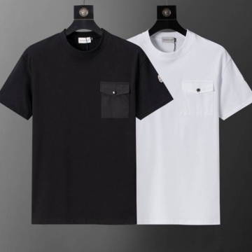 2026 モンクレール 夏新着 クルーネック半袖Tシャツ ゆったりドロップショル...