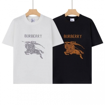 2026 バーバリー 夏新着 ベーシック クルーネック半袖Tシャツ シンプル合わせやすい 快適フィット ブランド コピー