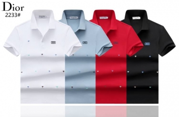 2026 ディオール 夏新着 ベーシック ポロカラー半袖Tシャツ きめ細かく柔ら...