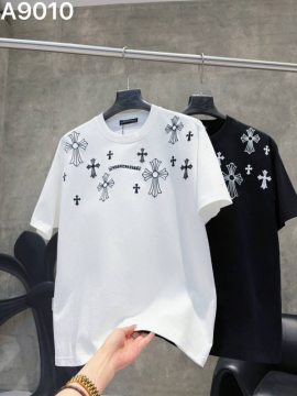 2026 クロムハーツ 夏先行販売 ハイエンドカスタム クルーネック半袖Tシャツ 欧州サイズ大きめ ファッ ブランド コピー