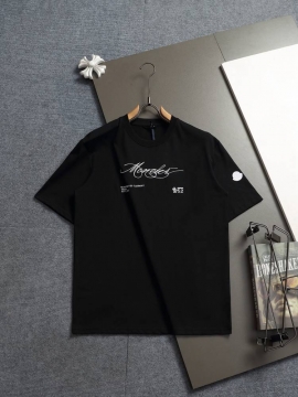 2026 モンクレール 夏新着 クルーネック半袖Tシャツ オーバーサイズ シンプ...