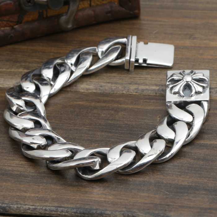 【人気ブログ掲載】 2020 クロムハーツ CHROME HEARTS シルバー925 ブレスレット