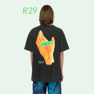 20新作です 2色可選 OffWhite安心安全人気通販 オフホワイト 半袖Tシャツ コーデの完成度を高める
