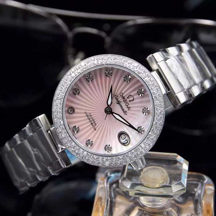 ランキング商品 2020 OMEGA オメガ 輸入クオーツムーブメント 女性用腕時計 5色可選