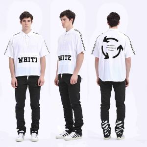 注目のアイテム 2020春夏新作OffWhite オフホワイトTシャツ半袖2色可選定番人気