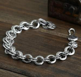 お買い得　2020 CHROME HEARTS クロムハーツ シルバー925 ブレスレット 男性用
