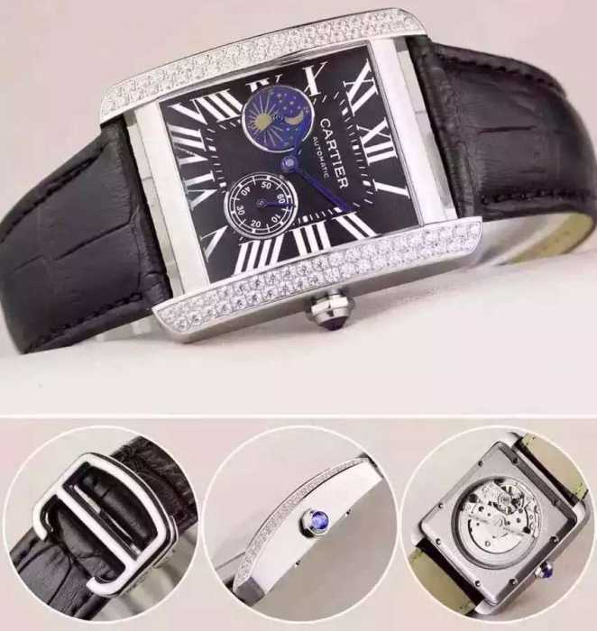 お洒落に魅せる 2020 CARTIER カルティエ 8219ムーブメント男性用腕時計 43mm34mm 多色選択可
